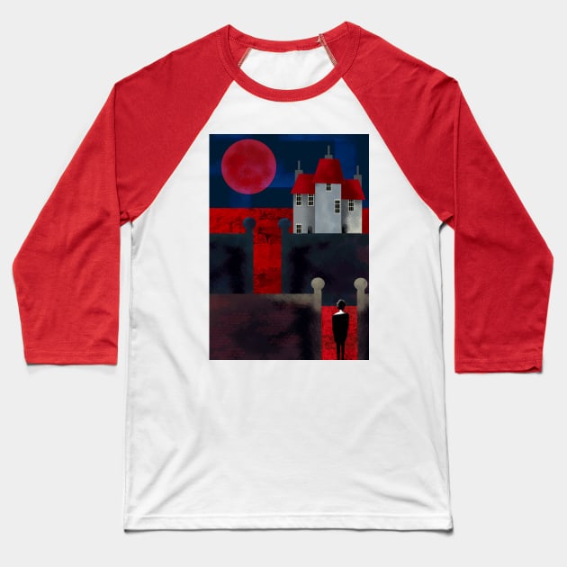 Blood Moon Baseball T-Shirt by Scratch